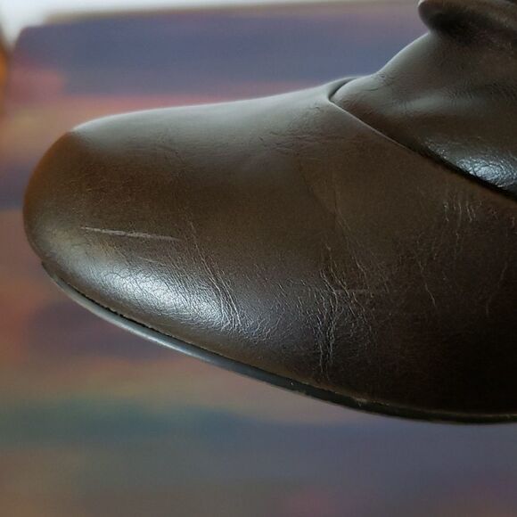 EUC Madden Girl Brown Slouch Booties with Buckle Design Sz 8M - Picture 5 of 7